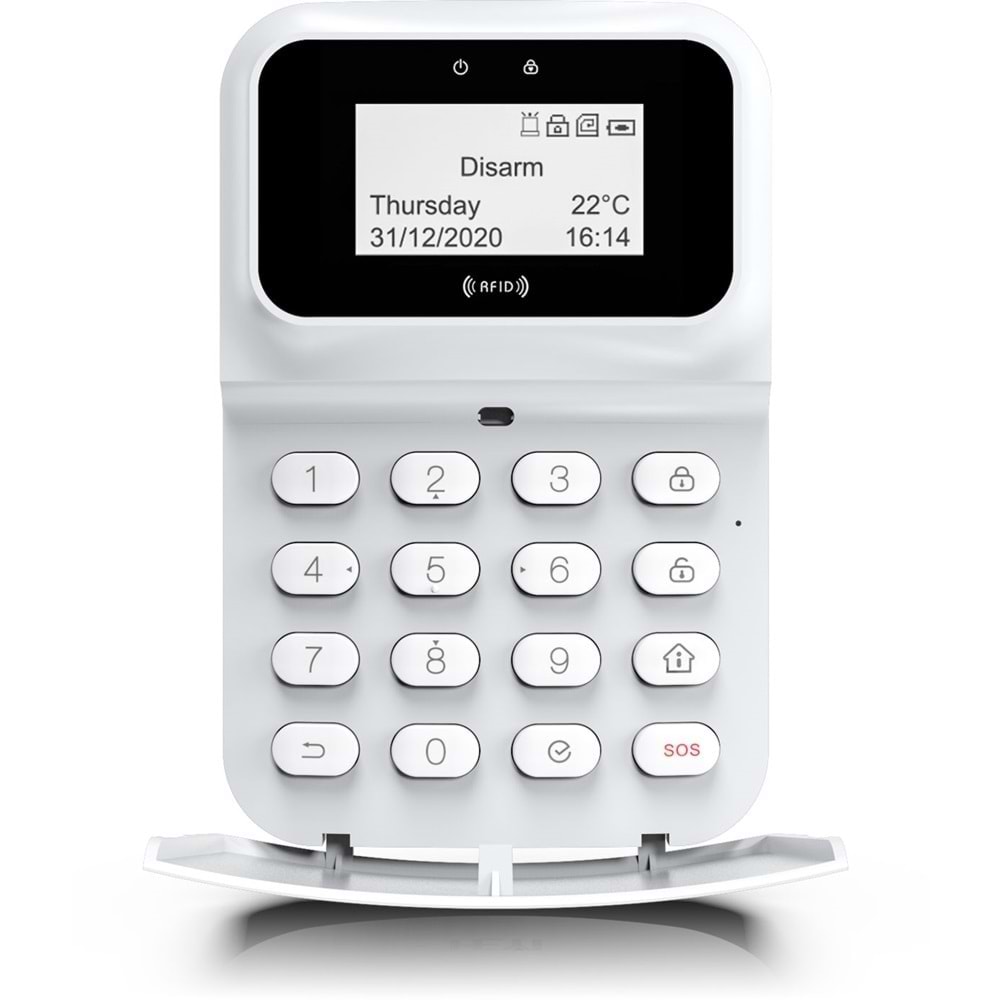 OPAX-2747 GPRS/LAN KABLOLU & KABLOSUZ KEYPADLİ ALARM PANELİ