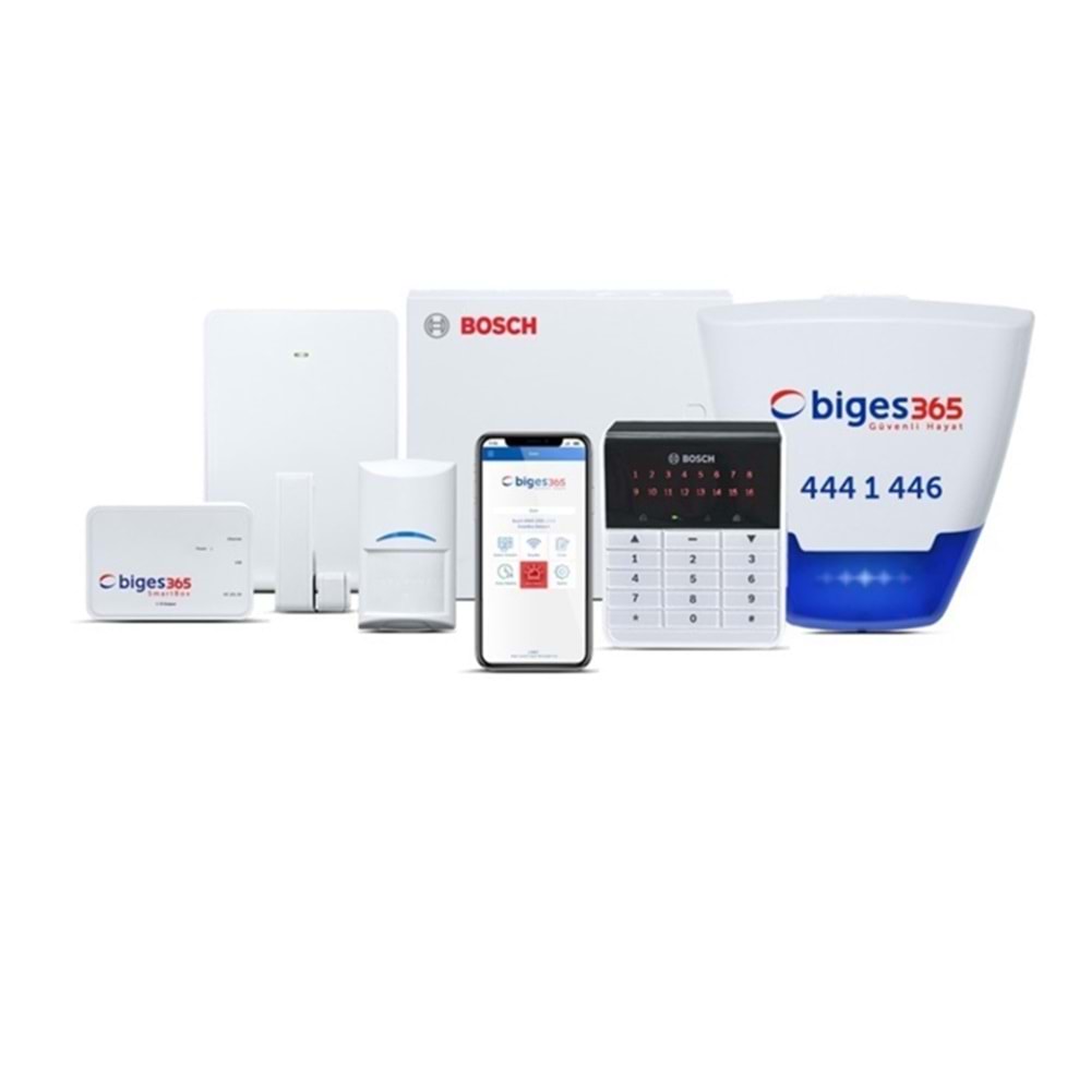 BGS365-NXLW-A2DM10-5 Akıllı Network Alarm Seti +Siren + 5 Yıl A2 Temel Paket + D