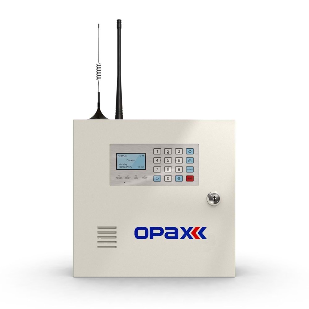 OPAX-2545LAN PSTN & LAN NETWORK KABLOLU & KABLOSUZ ALARM PANELİ