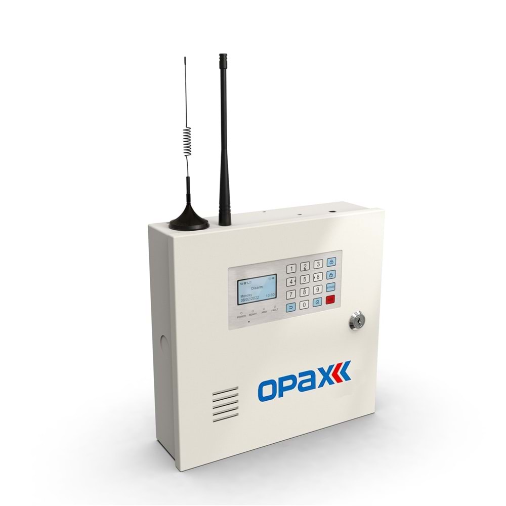 OPAX-2545LAN PSTN & LAN NETWORK KABLOLU & KABLOSUZ ALARM PANELİ