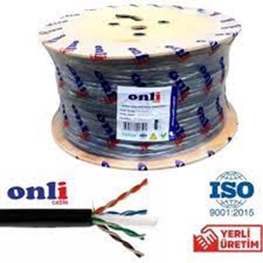 ONLİ 23 AWG DIŞ MEKAN KABLO CAT-6 305 METRE