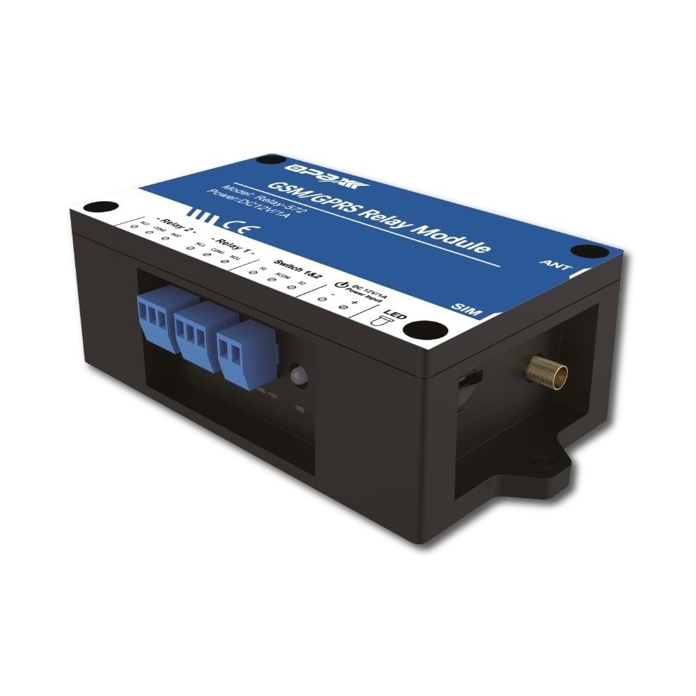 OPAX RELAY-572 GSM / GPRS RÖLE MODÜLÜ MOBİL UYGULAMA İLE BARİYER / KAPI / MOTOR AÇMA SİSTEMİ 2 RÖLELİ