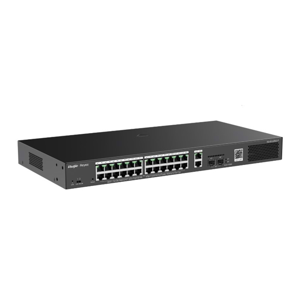 RUIJIE RG-ES228GS-P 26 PORT GIGABIT 24xPOE 370W 2xRJ-45 2xSFP YONETILIR SWITCH