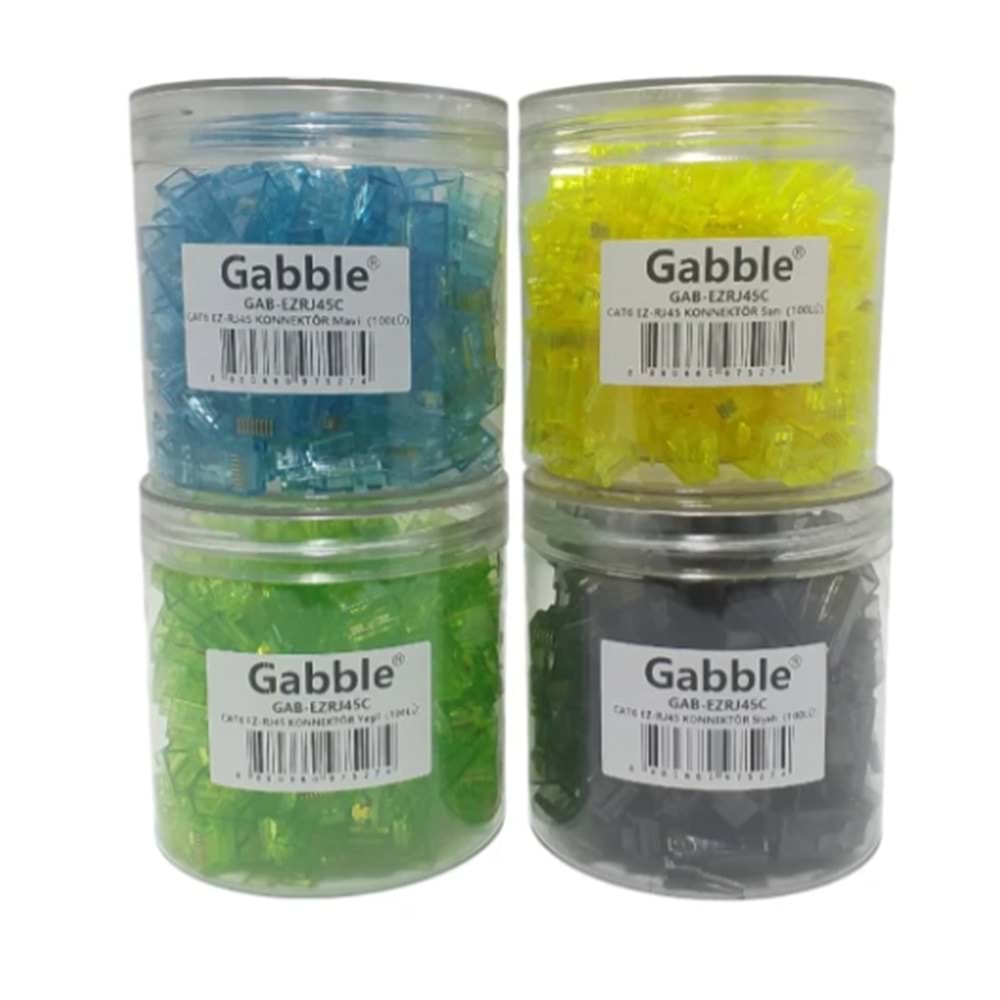 GABBLE RENKLİ EZRJ45C EZ-RJ45 KONNEKTÖR