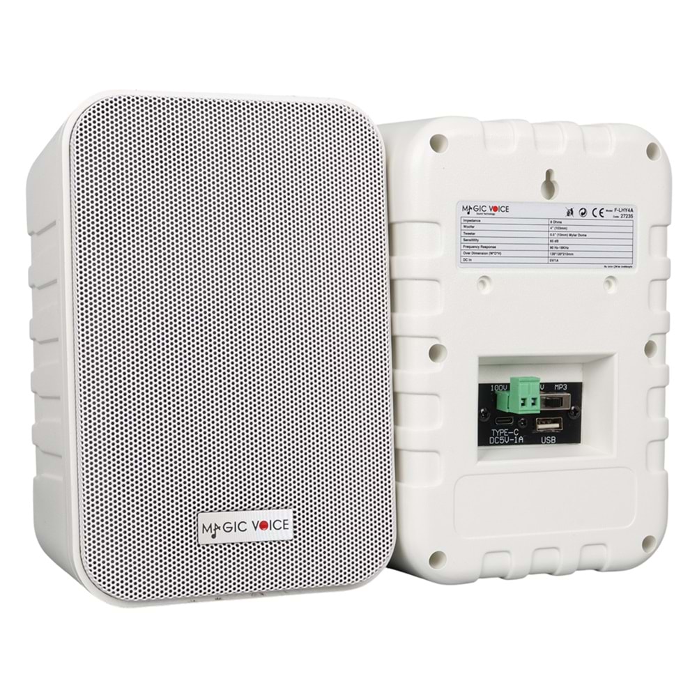 MAGİC VOİCE F-LHY4A 10 CM 150 W ÇİFTLİ USBLİ TRAFOLU SÜTUN HOPARLÖR