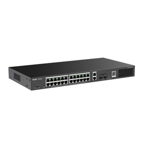 RUIJIE RG-ES228GS-P 26 PORT GIGABIT 24xPOE 370W 2xRJ-45 2xSFP YONETILIR SWITCH