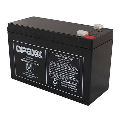 OPAX AK-7A AKÜ 12Volt 7.2 A Bakımsız Kuru Akü