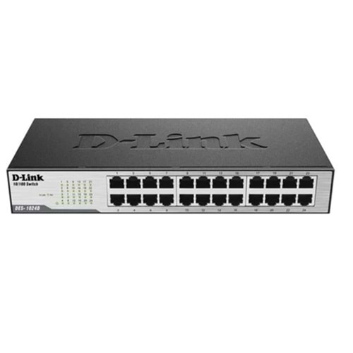 D-LINK DES-1024D 24 PORT 10/100 METAL KASA SWITCH