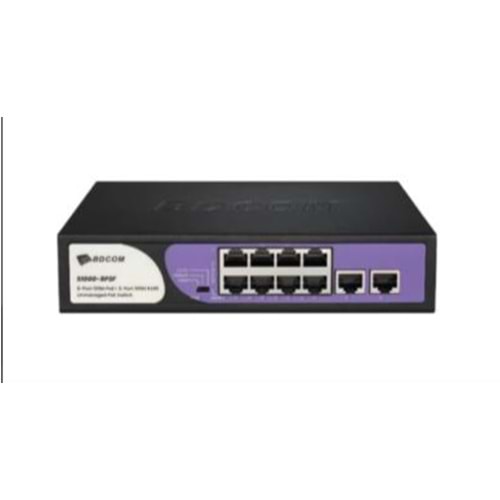 BDCOM S1000-8P2F 90W 8 PORTPOE +2 UPLINK 100M SWITCH