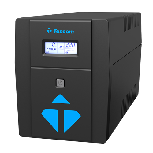 TESCOM LEO 2000 VA (2x12V 9AH Akü) Line Interactive 5/10 dk UPS