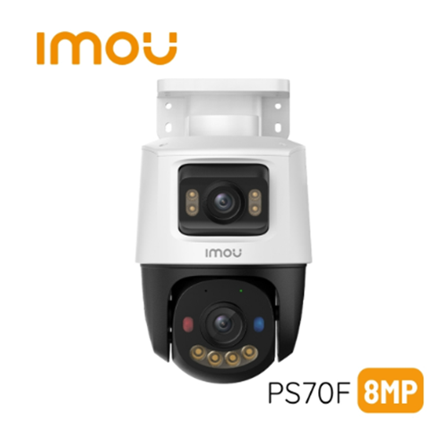 IMOU IM-IPC-PS70FP-8M0 PS70F 8MP Dual Lens Çift Yönlü Sesli Smart IR 30M Renkli PT IP POE Kamera