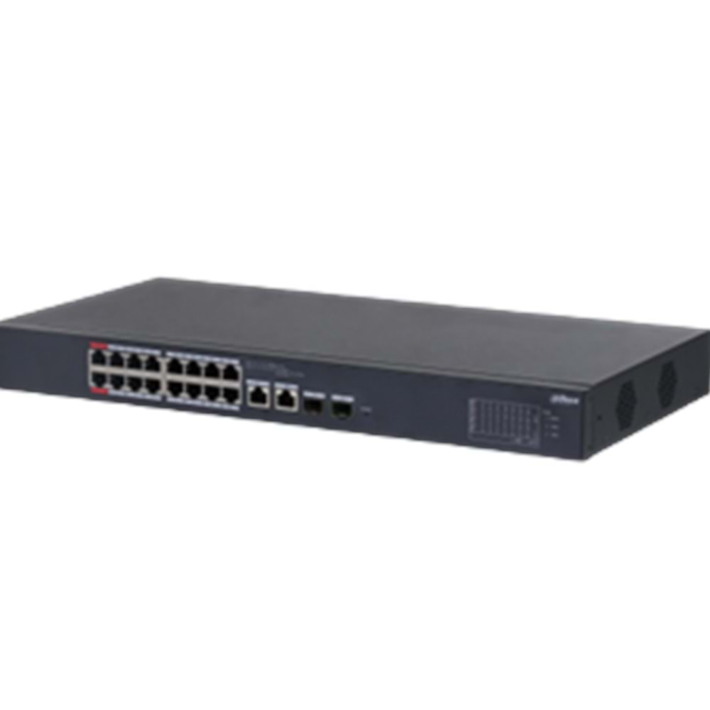 DAHUA CS4218-16ET-135 18 PORT 16xPOE 135W 10/100 +2SFP YONETILEBILIR SWITCH