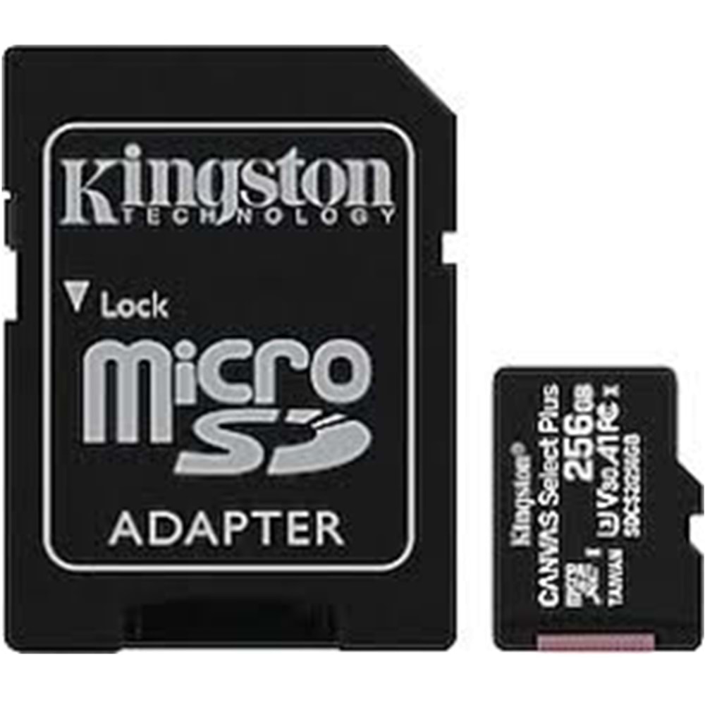 256 GB KINGSTON CANVASSELECT MICRO SDHC UHS-I100MB/S (SDCS2/256GB