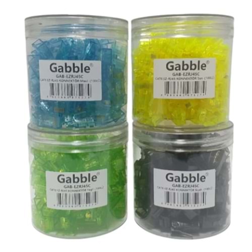 GABBLE RENKLİ EZRJ45C EZ-RJ45 KONNEKTÖR