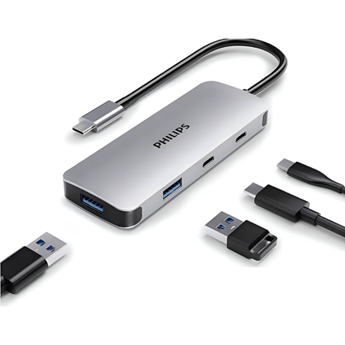 PHILIPS SWR1529R/93 1 METRE USB 3.0 HUB TO 5 IN 1 ÇOKLAYICI