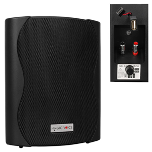 F-LHY4S(BLACK)(SWITH TRANSFORMER)(WITH USB) - MAGICVOICE F-LHY4S 10 CM 4 İNC 10 WATT (MAX:150W) SİYAH TEKLİ USB Lİ TRAFOLU SÜTUN HOPARLÖR