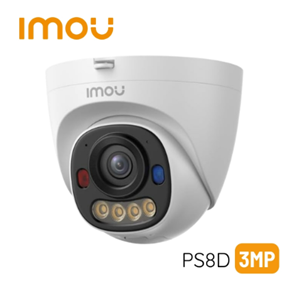 IMOU IM-IPC-PS8DP-3V0 PS8D 3MP 2.8mm Sesli Smart IR 30M Renkli IP66 Turret IP POE Kamera